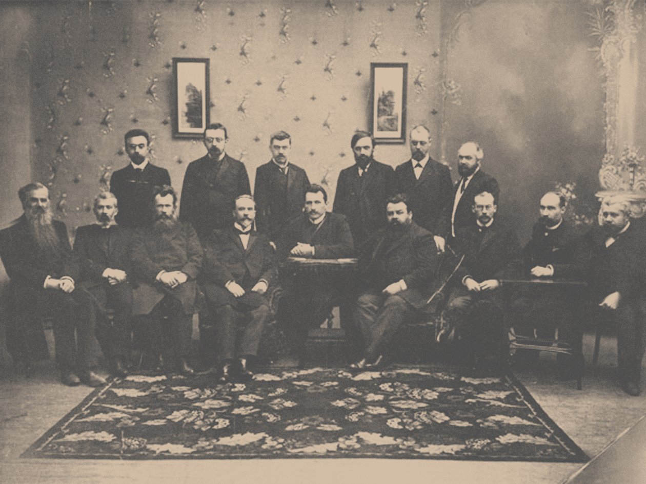 Møtet til det konstitusjonelle demokratiske partiet, 1907 av Unbekannt