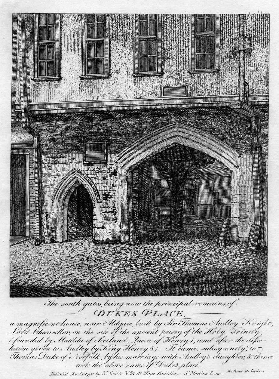 Sørportene, Dukes Place, nær Aldgate, London, 1793 av Unbekannt