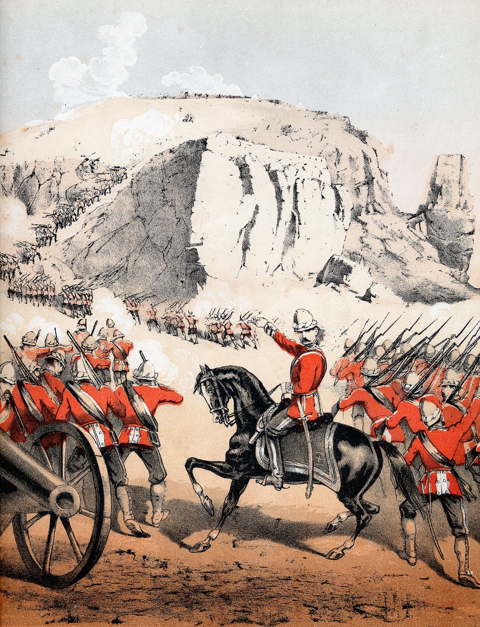 Stormingen av Magdala, Etiopia, 13. april 1868 av Unbekannt