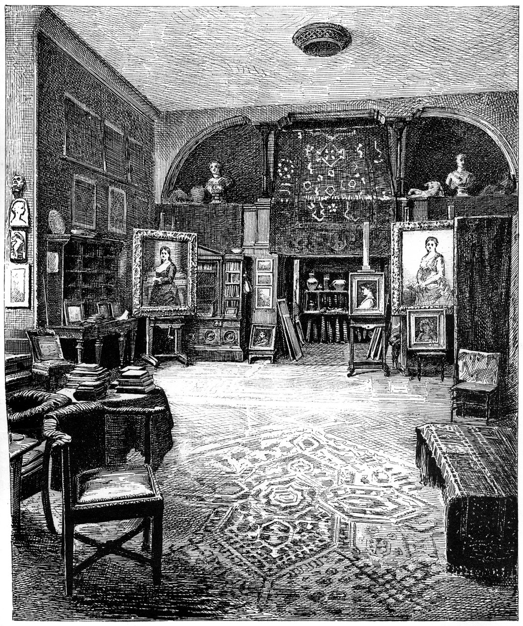 Studioet til Sir Frederic Leighton, c1880-1882 av Unbekannt