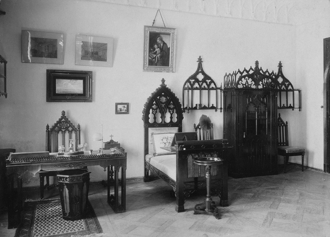 Studiet i Maryino Manor House, tidlig på 1920-tallet av Unbekannt