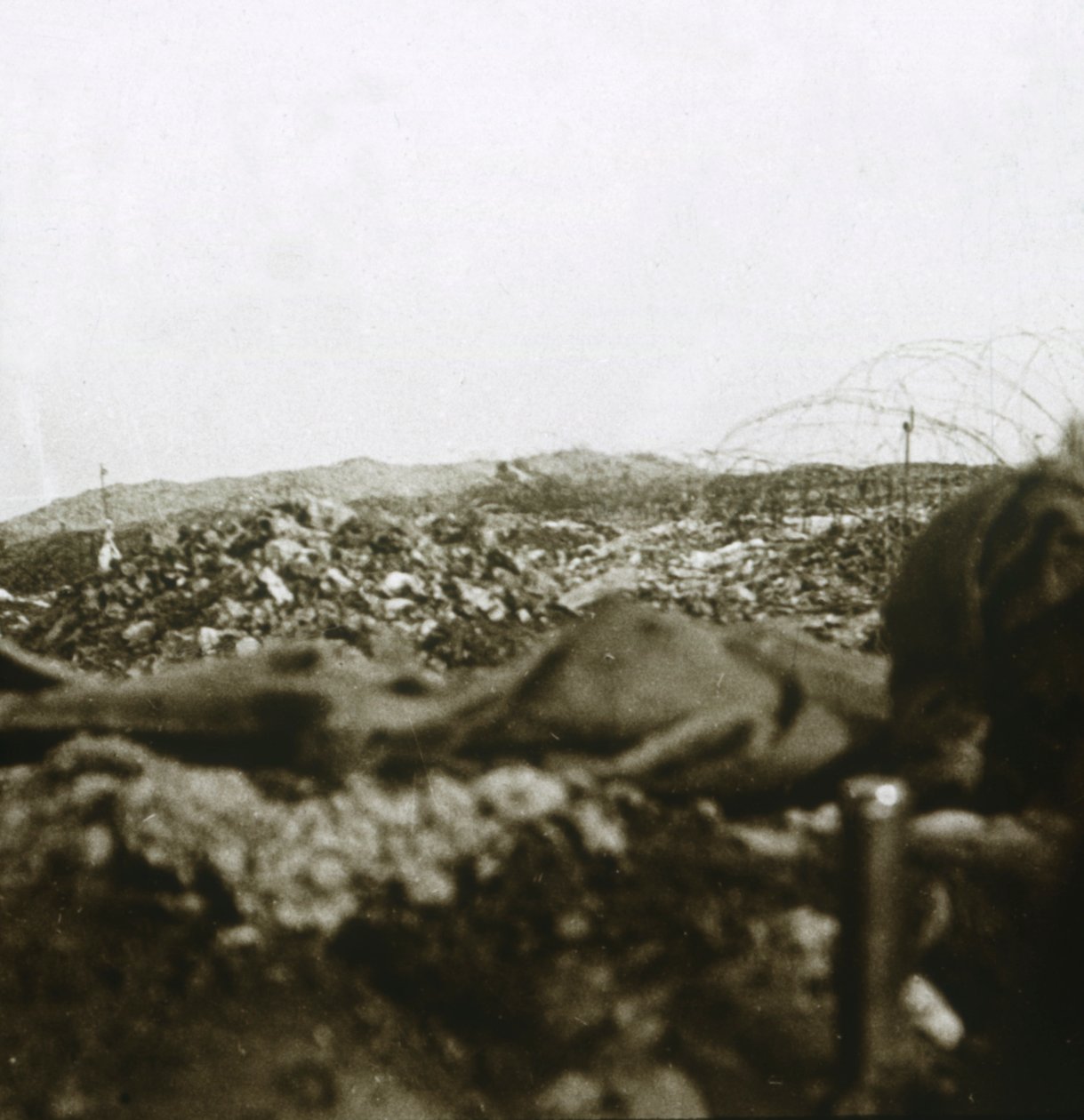 Toppen, Les Éparges, Nord-Frankrike, c1914-c1918. av Unbekannt