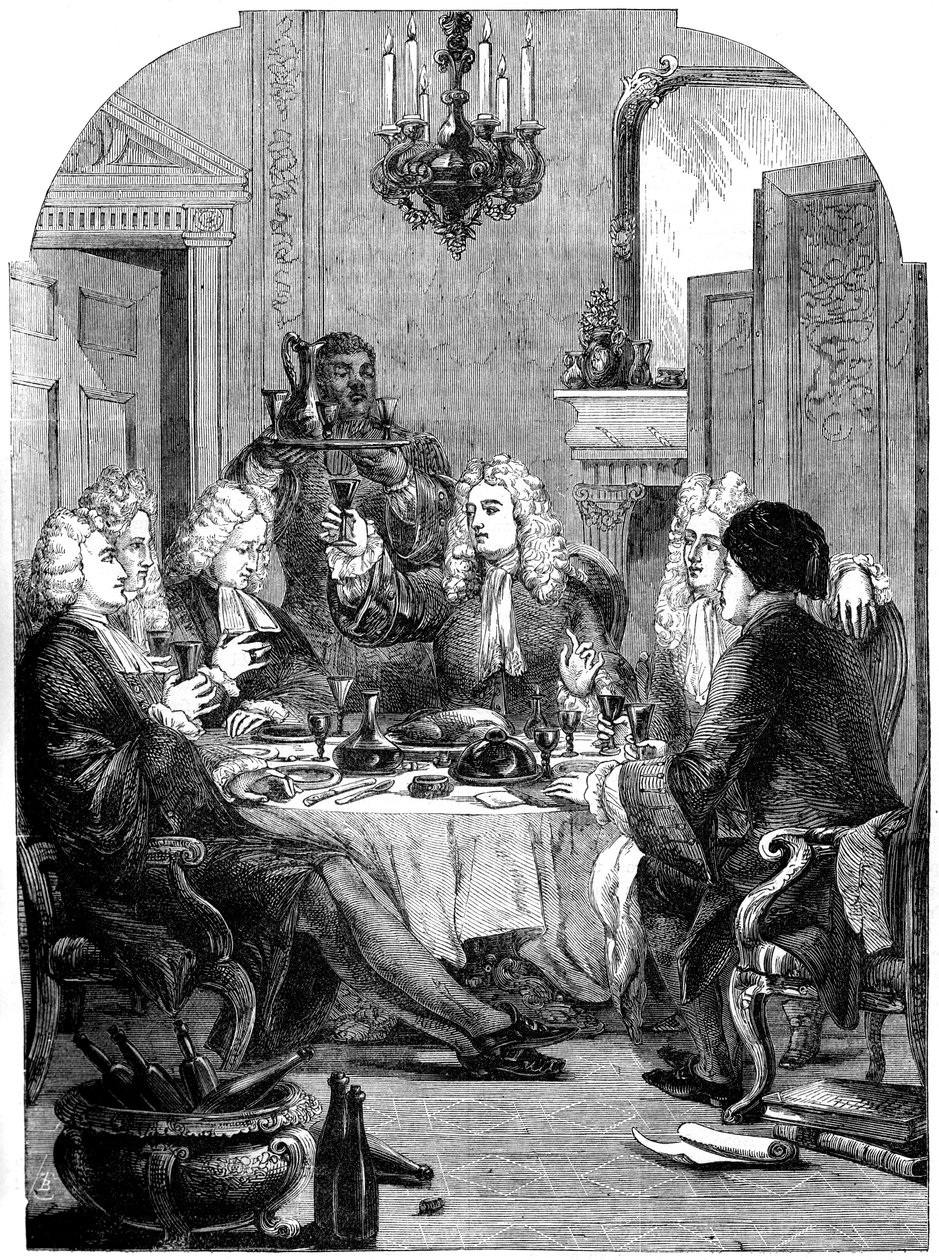 Supperfesten på St Johns, Windsor, 1700-tallet, 1800-tallet av Unbekannt