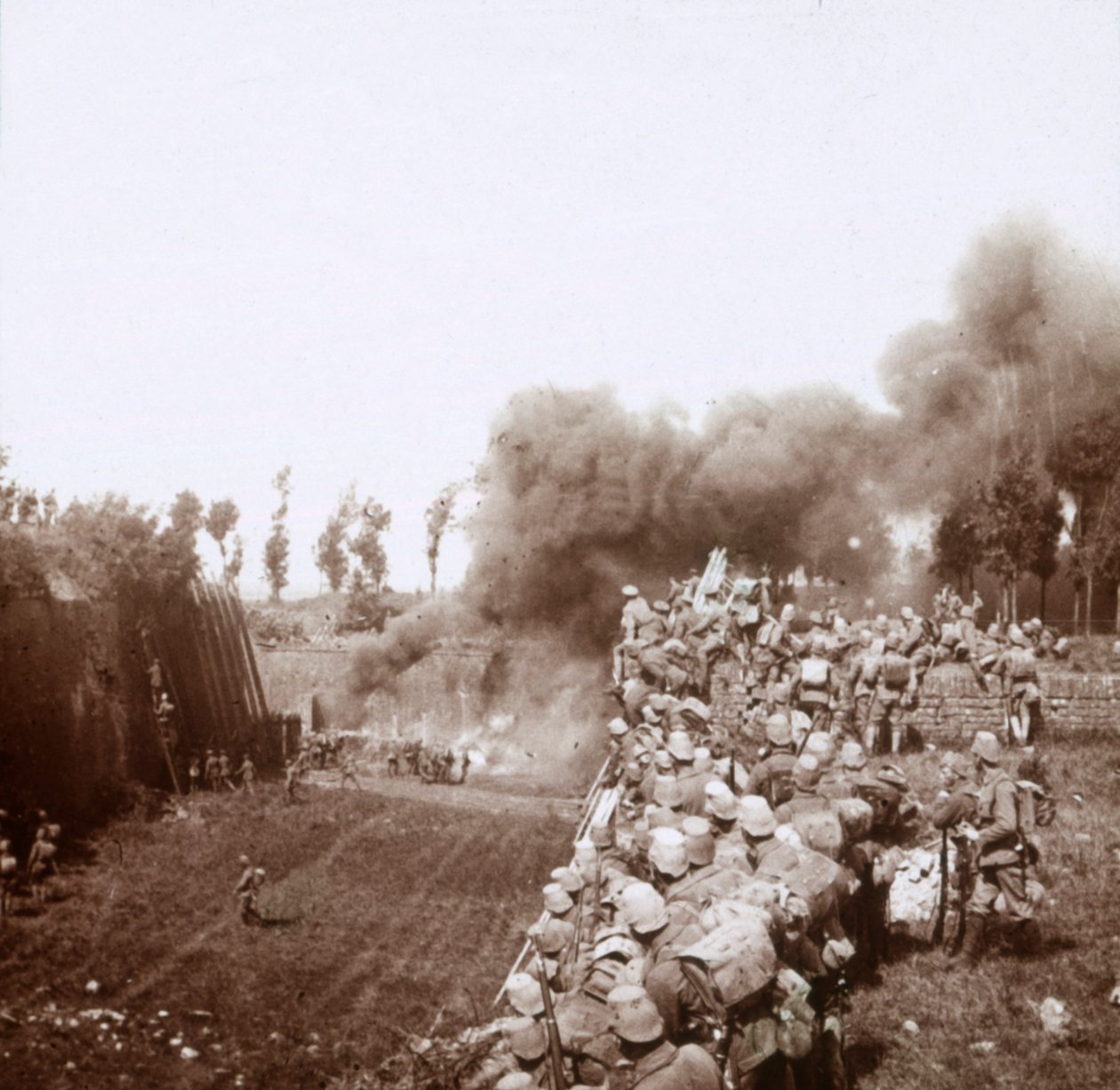 Tyskernes inntak av Bezonvaux, Verdun, Nord-Frankrike, c1916-c1918. av Unbekannt