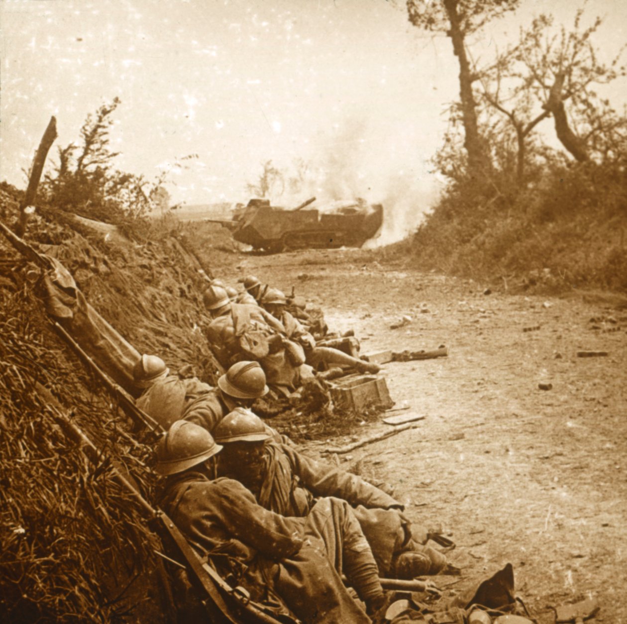 Inntak av Courcelles, Nord-Frankrike, juni 1918 av Unbekannt