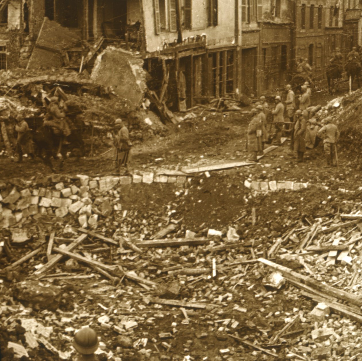 Inntak av Ham, Nord-Frankrike, 1917 av Unbekannt