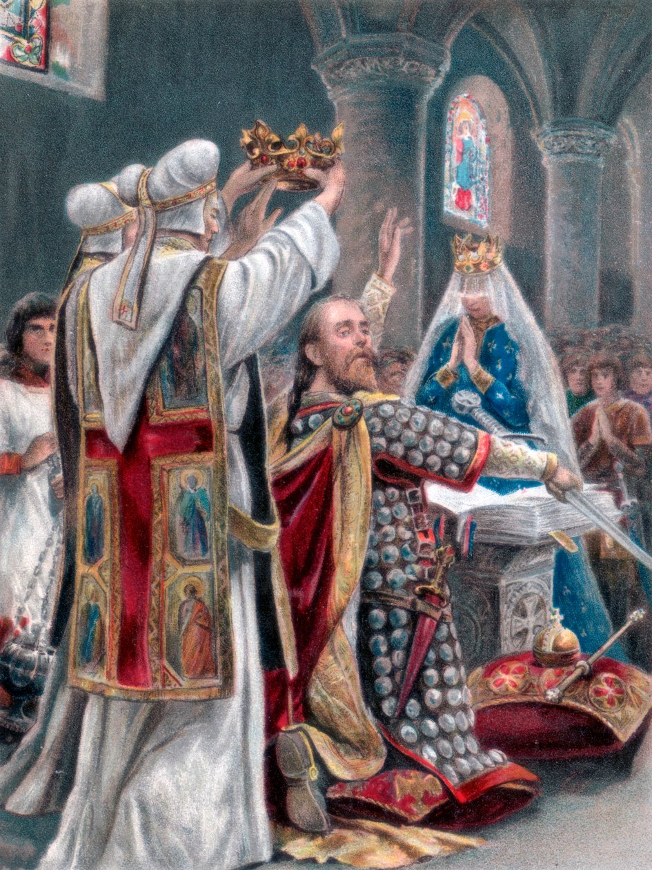 Avleggelsen av eden av Edward the Confessor, Winchester, 1042, 1902 av Unbekannt