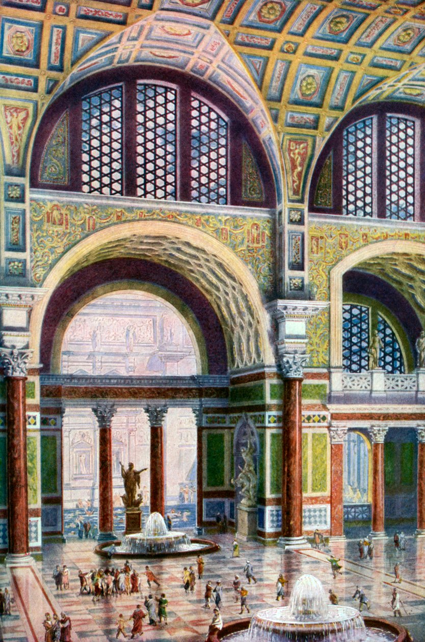 Tepidariumet til Caracalla-badet, Roma, Italia, 1933-1934 av Unbekannt