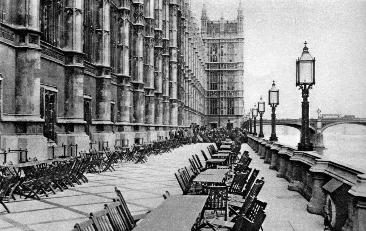 Terrassen til House of Commons, London, 1926-1927 av Unbekannt