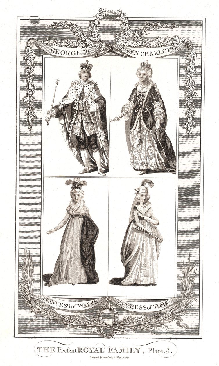 Den daværende kongefamilien Publisert 9. mai 1795 av Alexander Hogg av Unbekannt