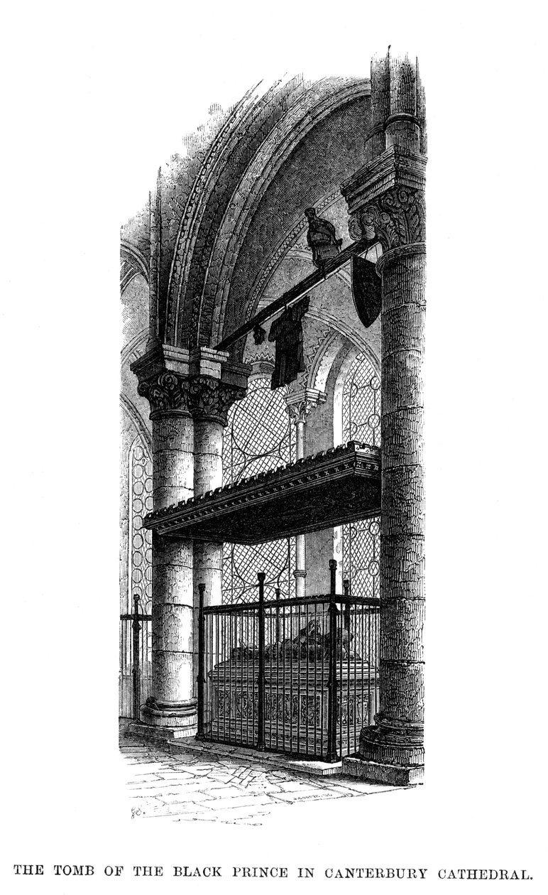 Graven til Edward, den svarte prinsen, Canterbury katedral av Unbekannt