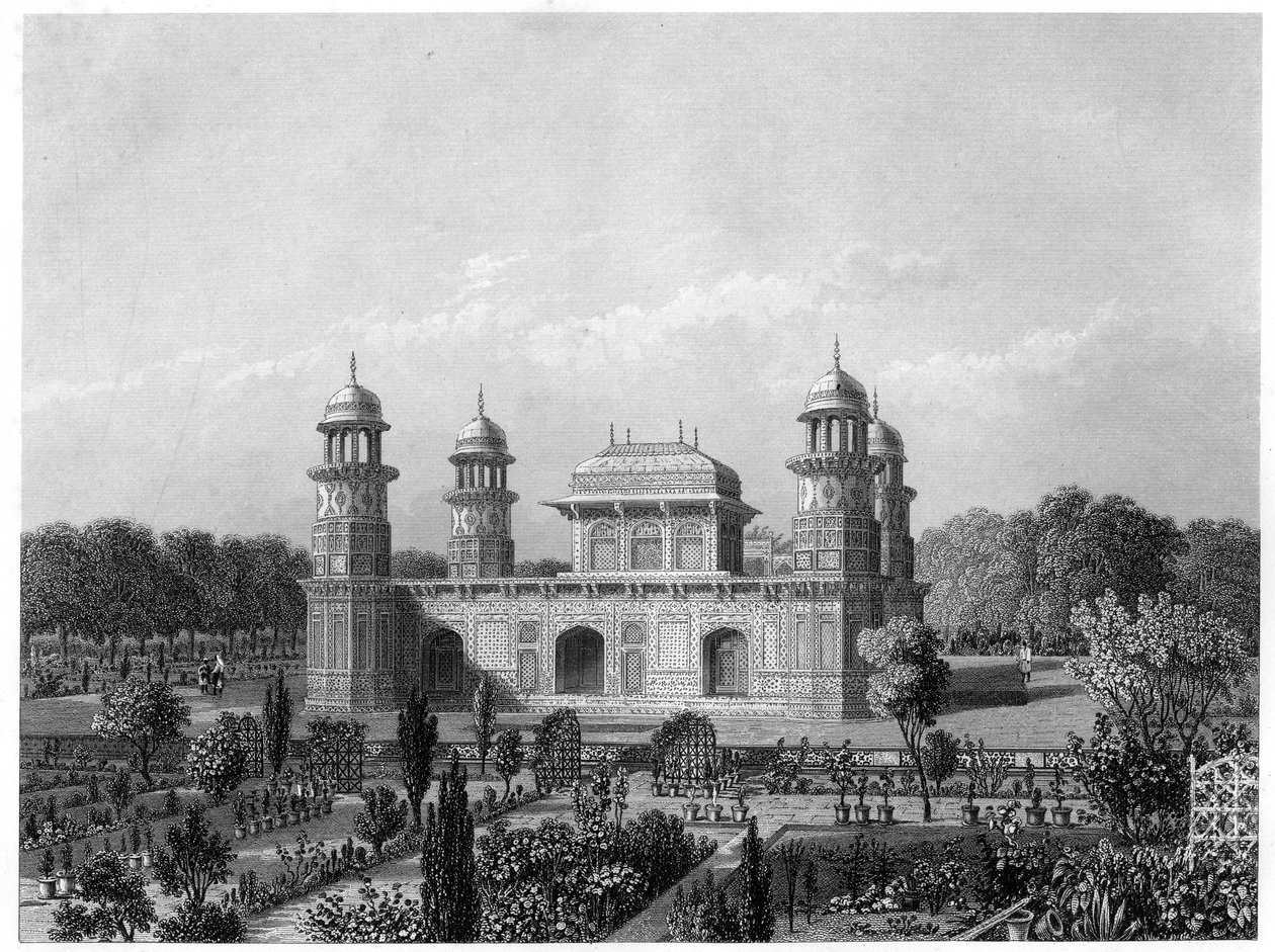 Graven til Itimad-Ud-Daula, Agra, India, c1860 av Unbekannt