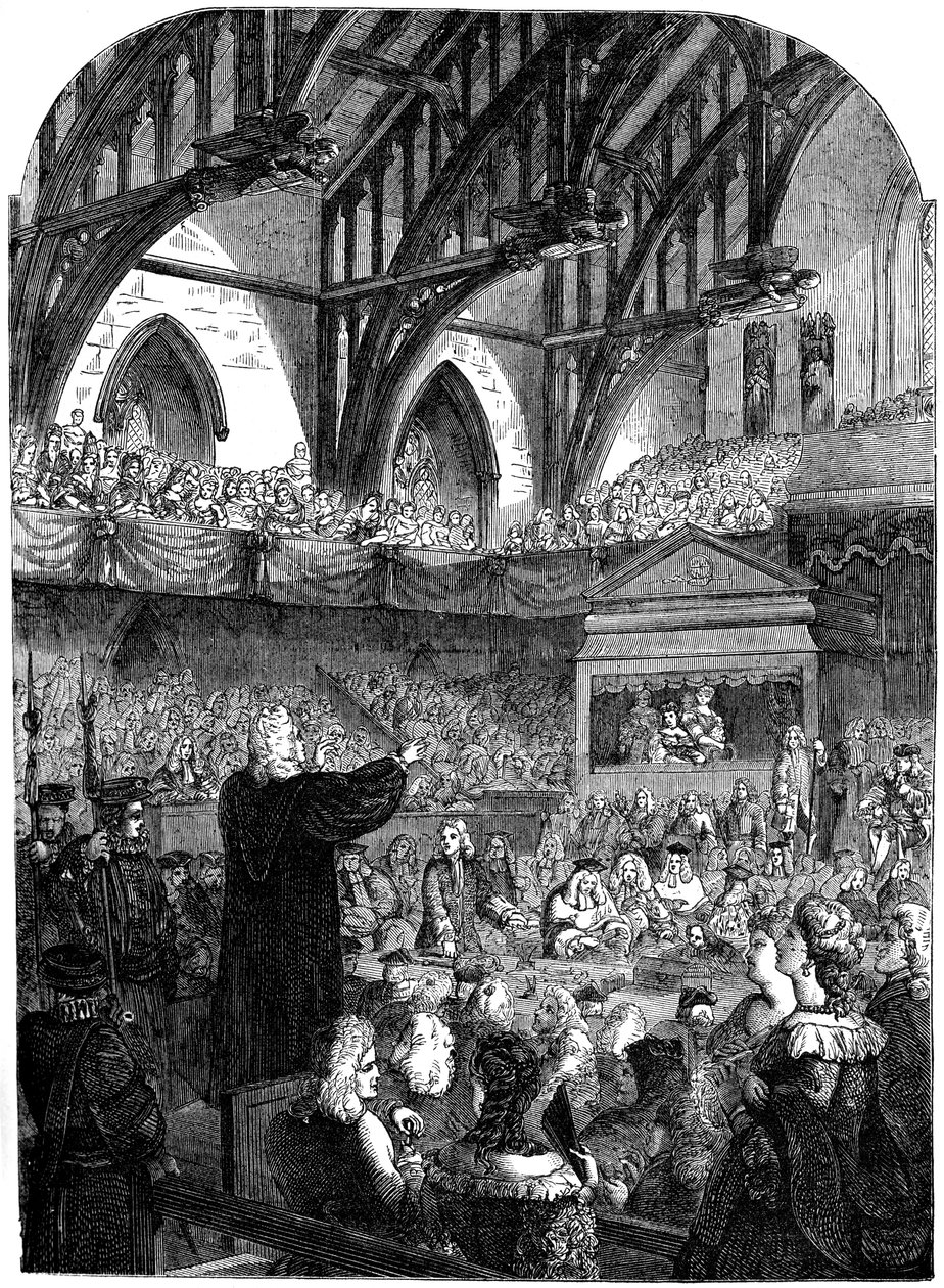 Rettssaken mot Dr Sacheverel, 1700-tallet 1800-tallet av Unbekannt
