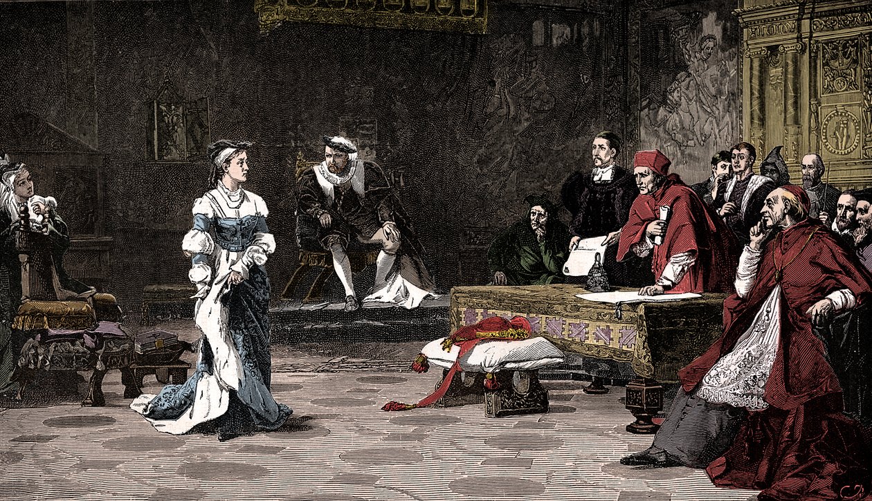 Rettssaken mot dronning Catherine, 1529 1905. av Unbekannt
