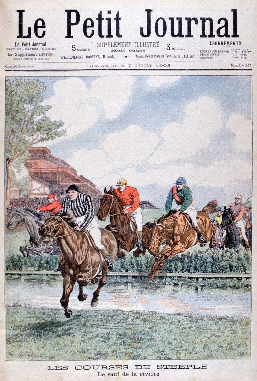 Vannhoppet ved brattkjøringen, Auteuil, 1903 av Unbekannt