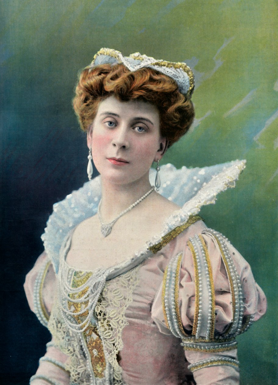 Theatre National De LOdeon. - Frøken Sylvie - Charlottes rolle. - Den galante kongen, 1904. av Unbekannt