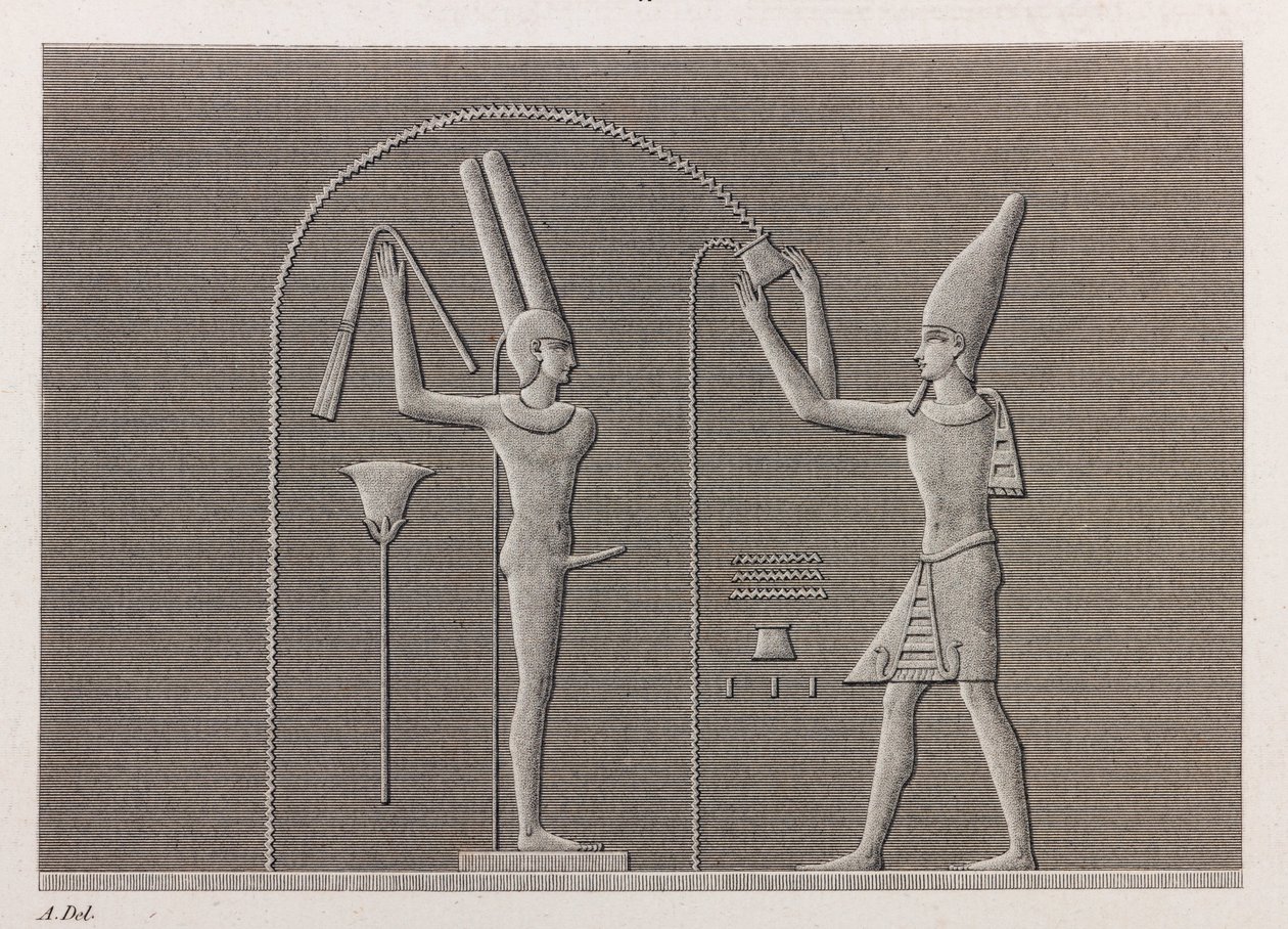 Theben: Karnak, nærbilde av Unbekannt
