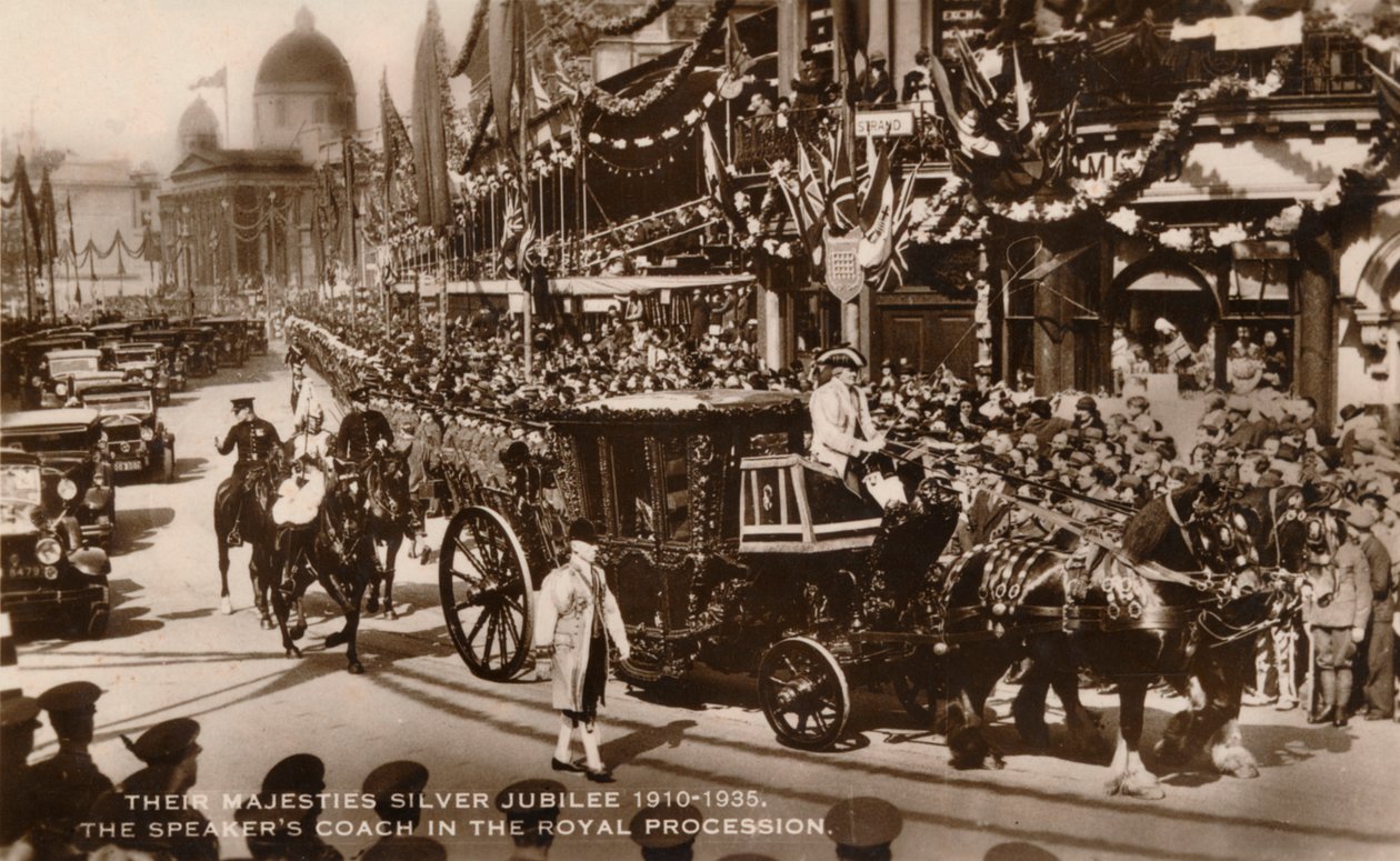 Deres Majesteter Sølvjubileum 1910-1935. Foredragsholderen trener i den kongelige prosesjon av Unbekannt