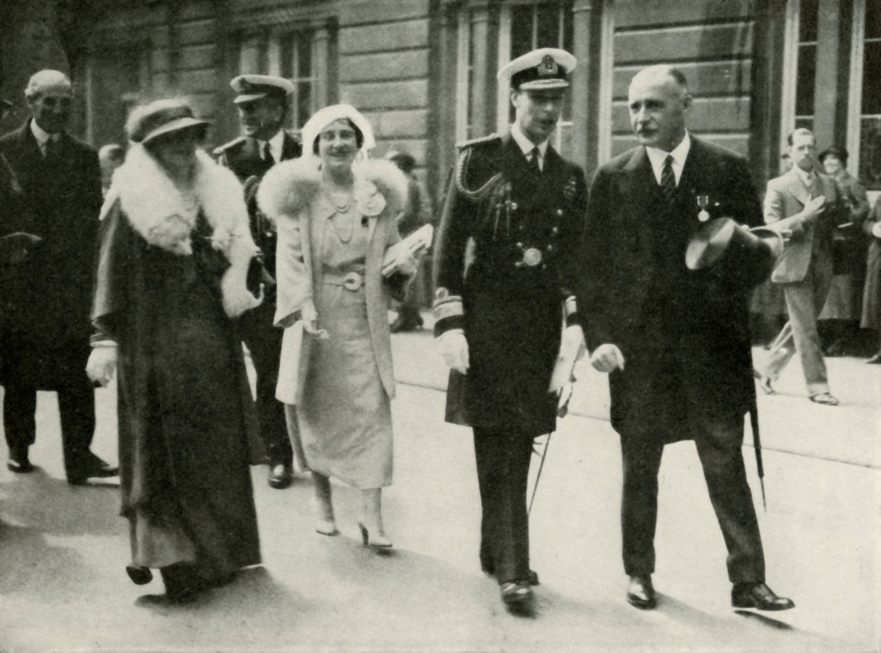 Deres majesteter i Edinburgh under jubileumsfeiringen av kong George V 1935, 1937. av Unbekannt