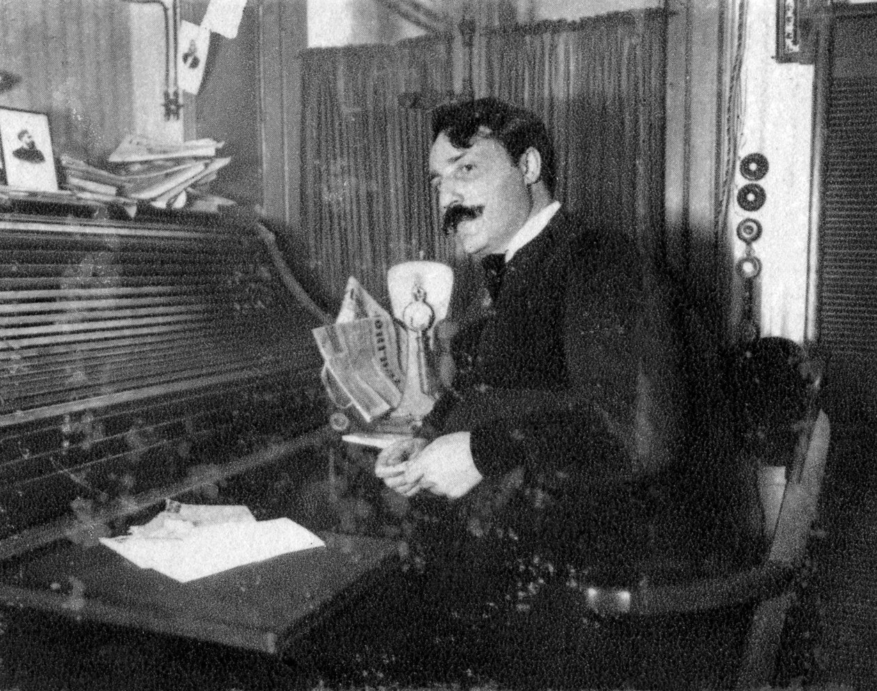 Theodore Botrel , fransk singer-songwriter, 1911 av Unbekannt