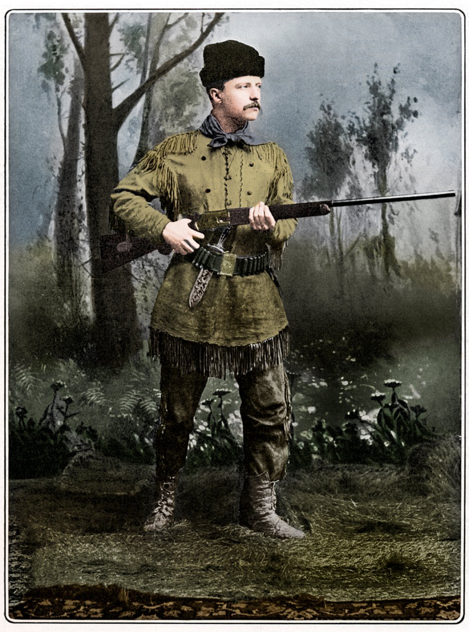 Theodore Roosevelt , amerikansk soldat og politiker, c1898 av Unbekannt