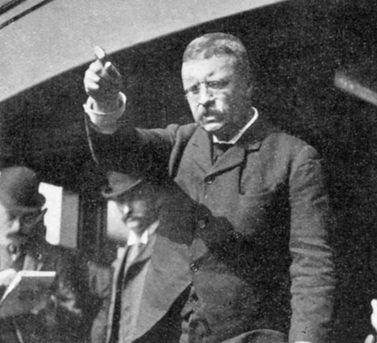 Theodore Roosevelt talte til et møte i New York State, 1901 av Unbekannt