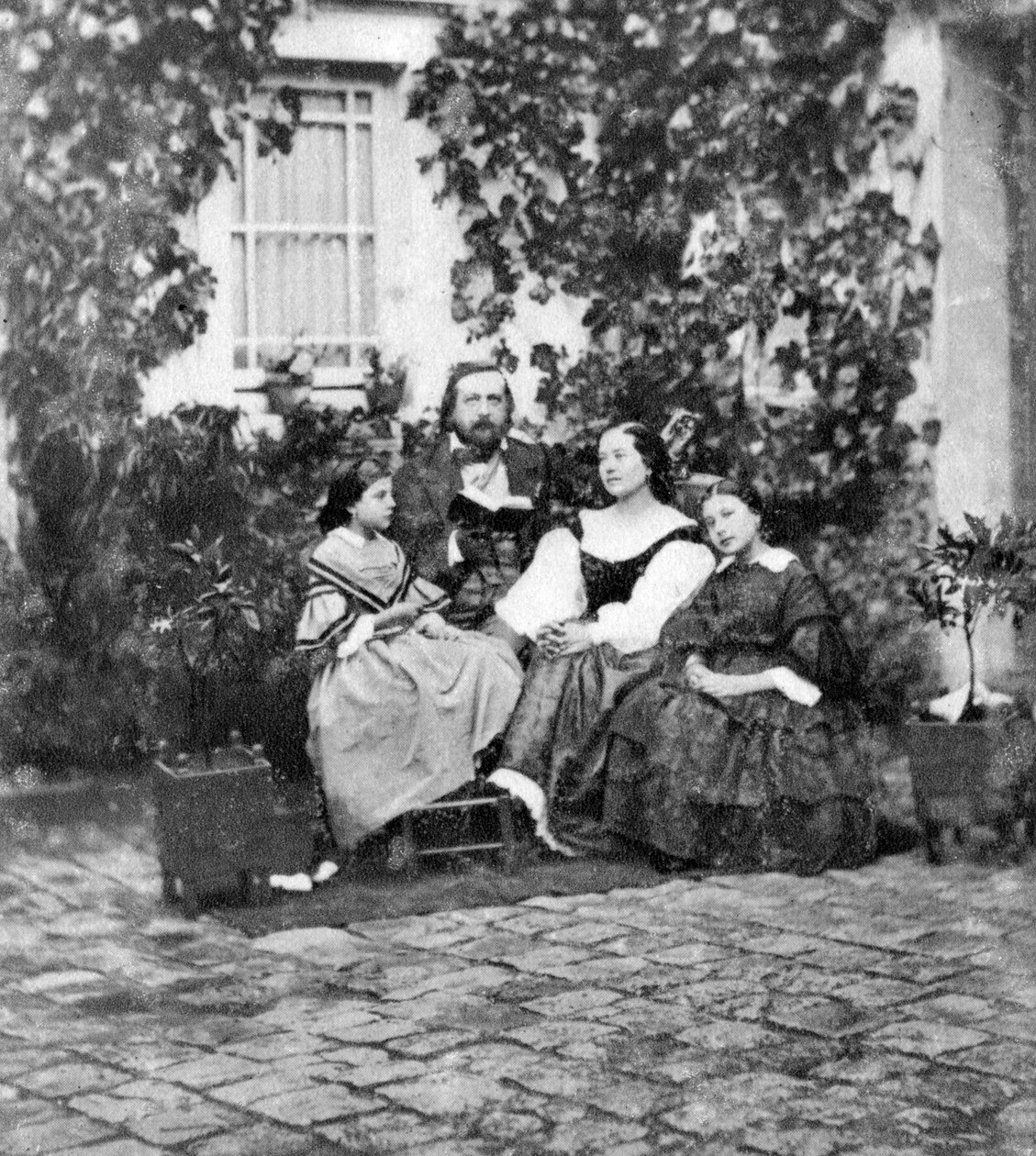 Theophile Gautier , fransk poet, dramatiker, romanforfatter, journalist og litteraturkritiker, c1857 av Unbekannt