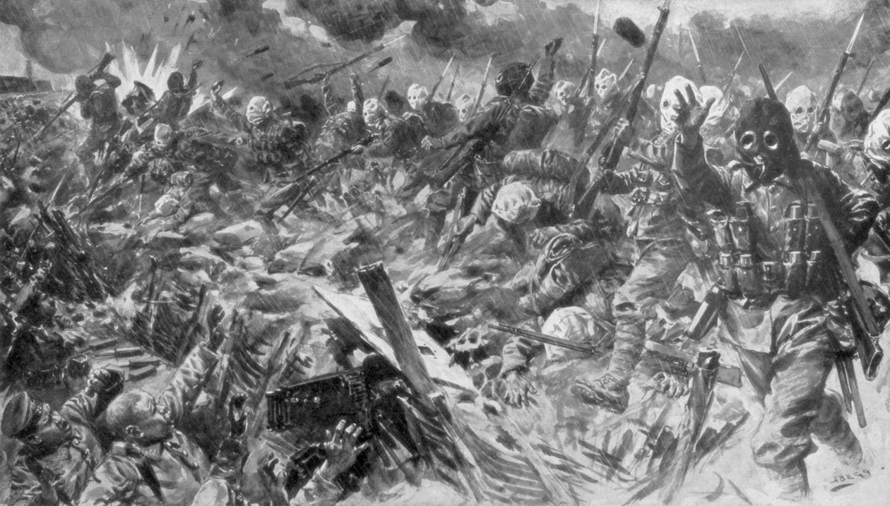 Tredje slaget ved Artois, Frankrike, første verdenskrig, 25. september 1915, 1929 av Unbekannt