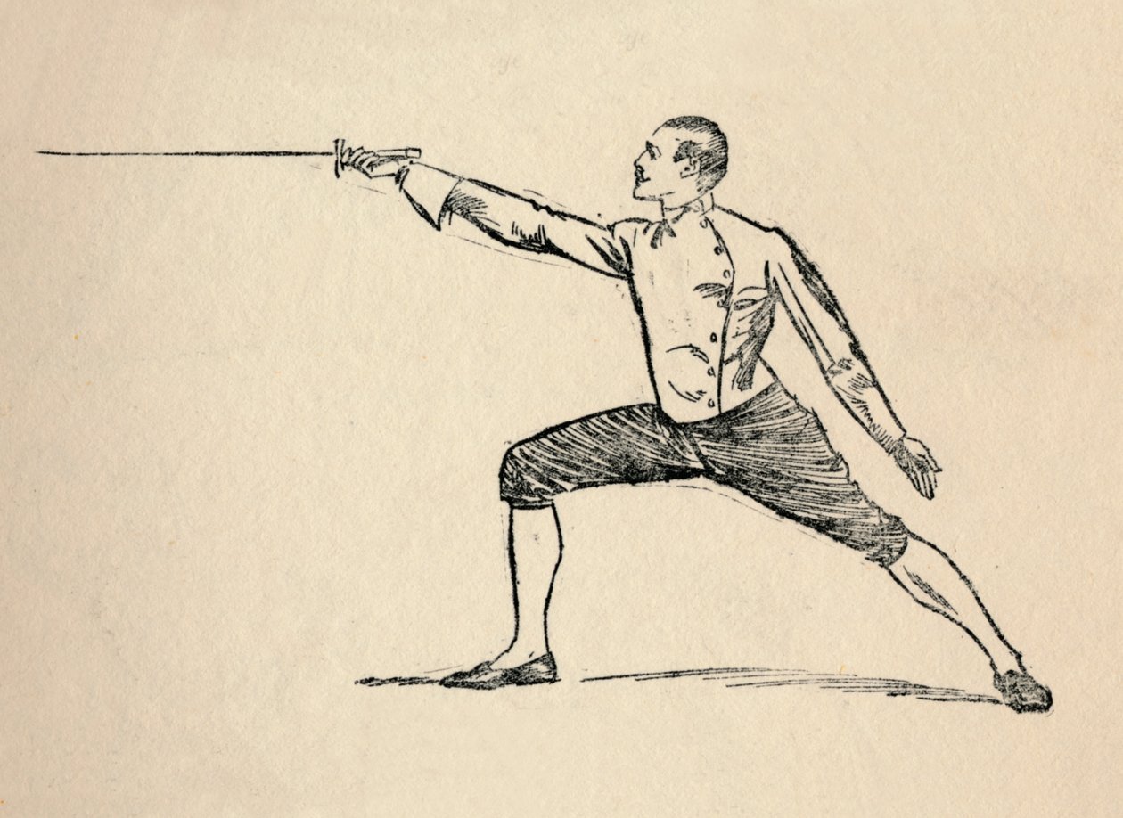 Tredje posisjon - fekting, 1912 av Unbekannt