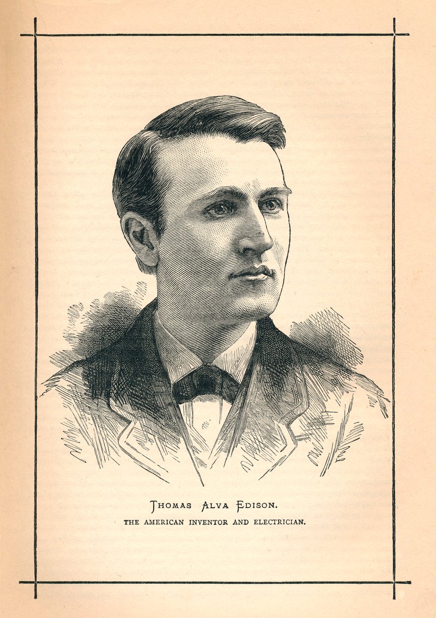 Thomas Alva Edison, amerikansk oppfinner, 1893 av Unbekannt