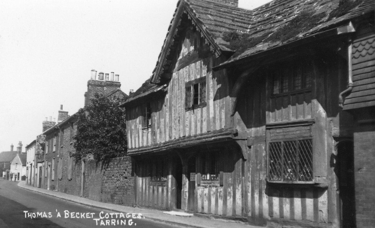 Thomas Becket hytter, Tarring, Worthing, West Sussex, c1900-c1920s av Unbekannt