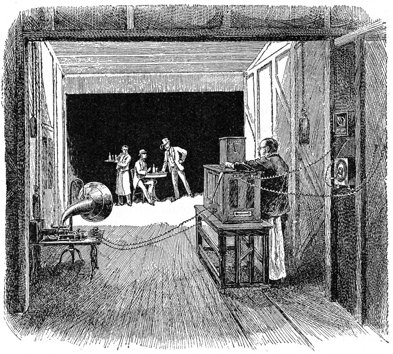 Thomas Edisons Kinetograph Theatre, c1891 av Unbekannt