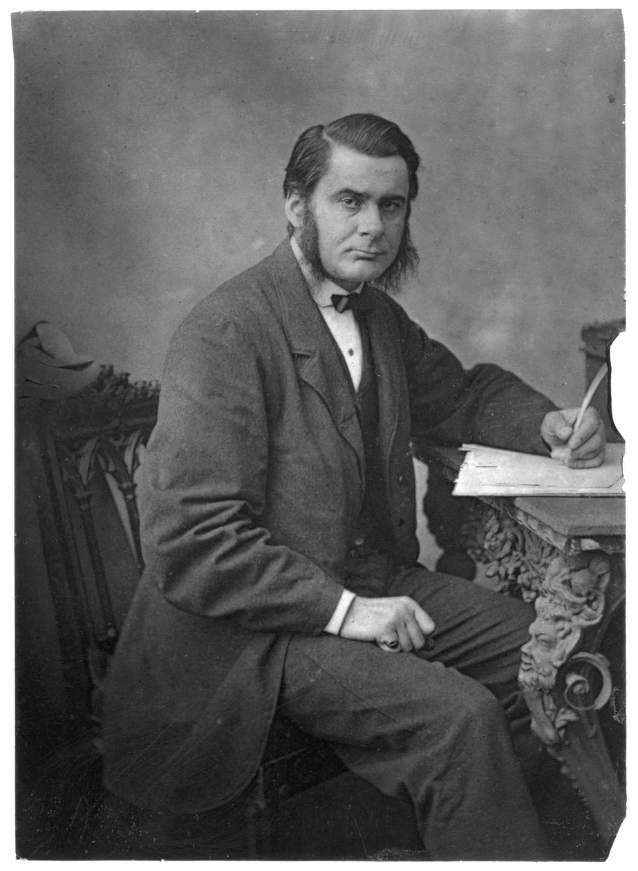 Thomas Henry Huxley , britisk biolog, 1866 av Unbekannt
