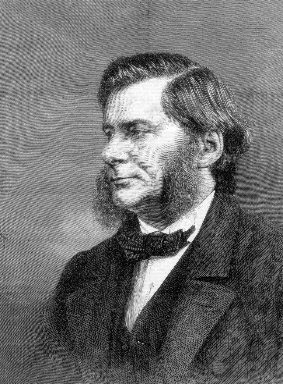 Thomas Henry Huxley , britisk biolog, 1871 av Unbekannt