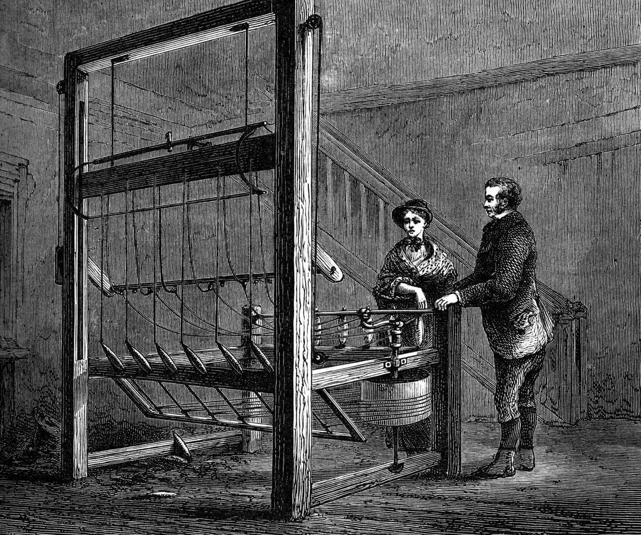 Thomas Highs spinning jenny, c1880 av Unbekannt
