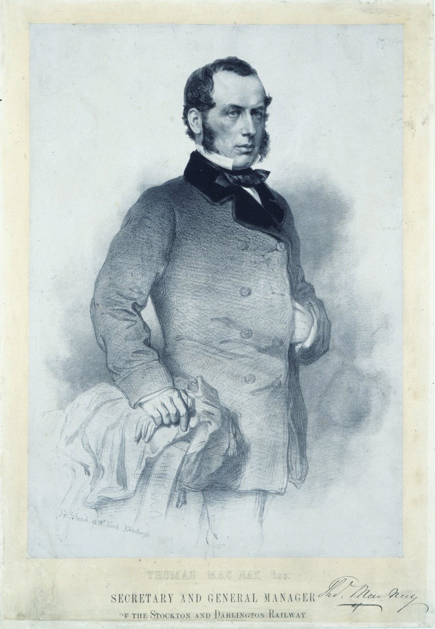 Thomas MacNay, jernbanesekretær og daglig leder av Unbekannt