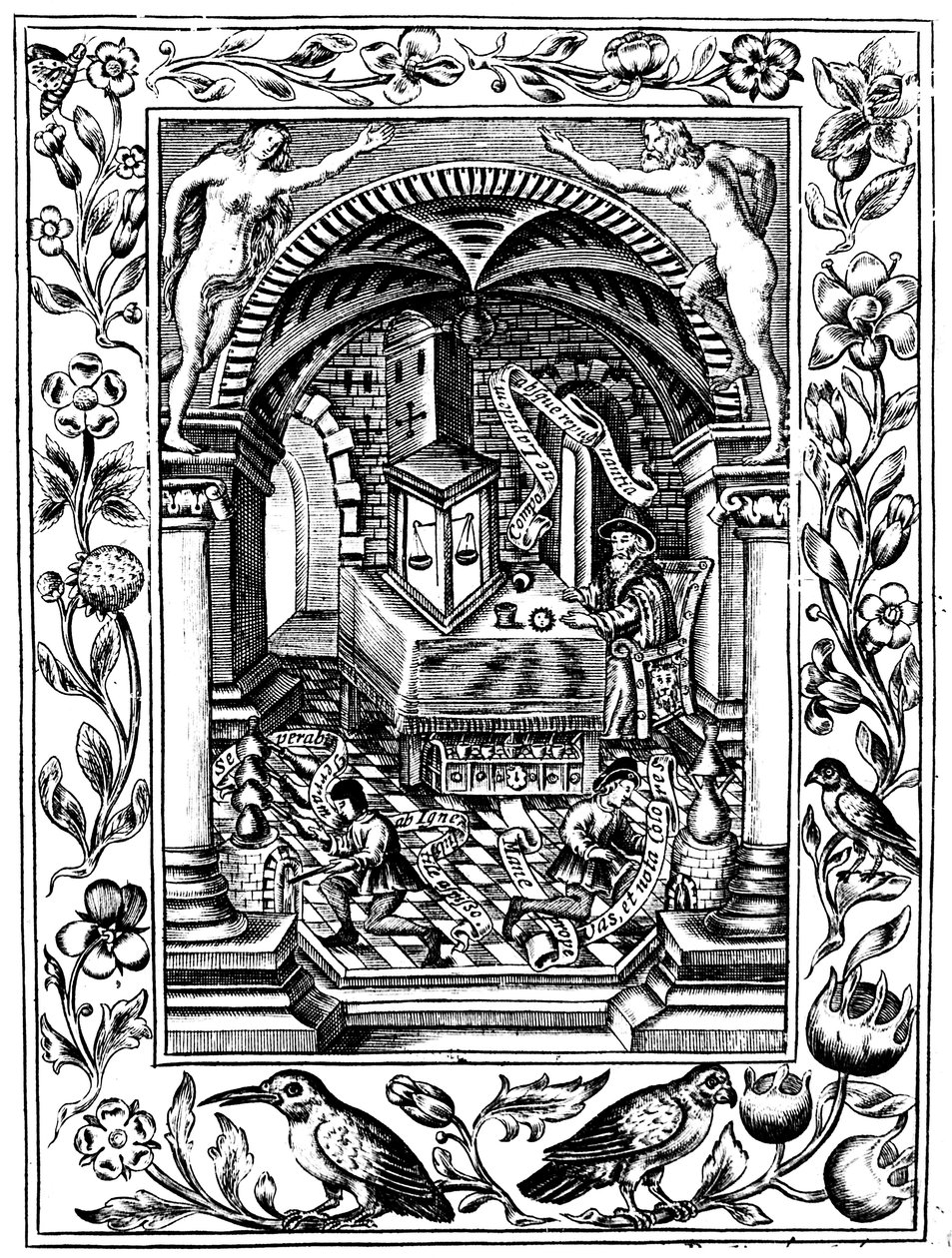 Thomas Nortons laboratorium, c1477 1652 av Unbekannt