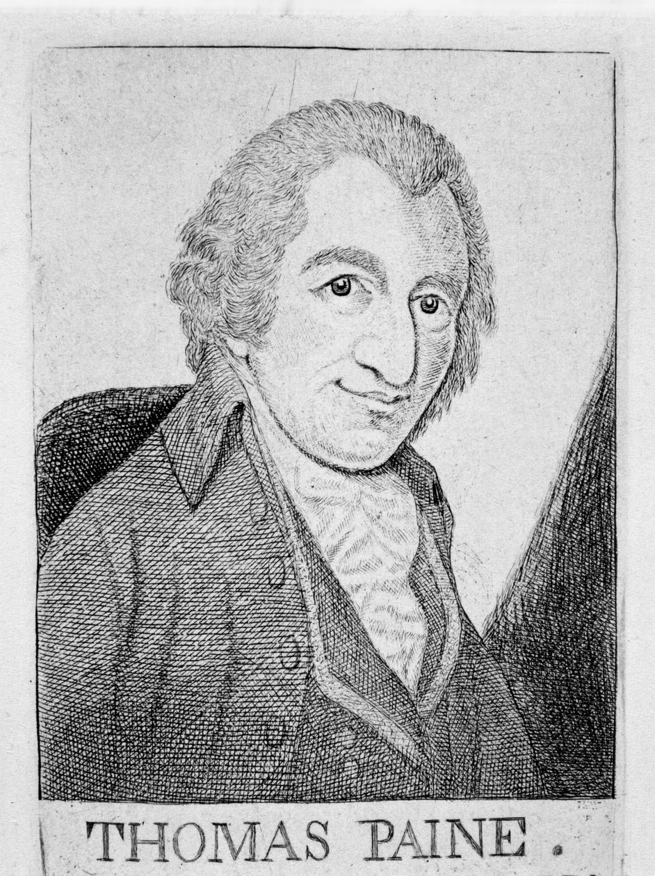 Thomas Paine , engelskfødt amerikansk revolusjonær, forfatter og filosof, ca 1790 av Unbekannt