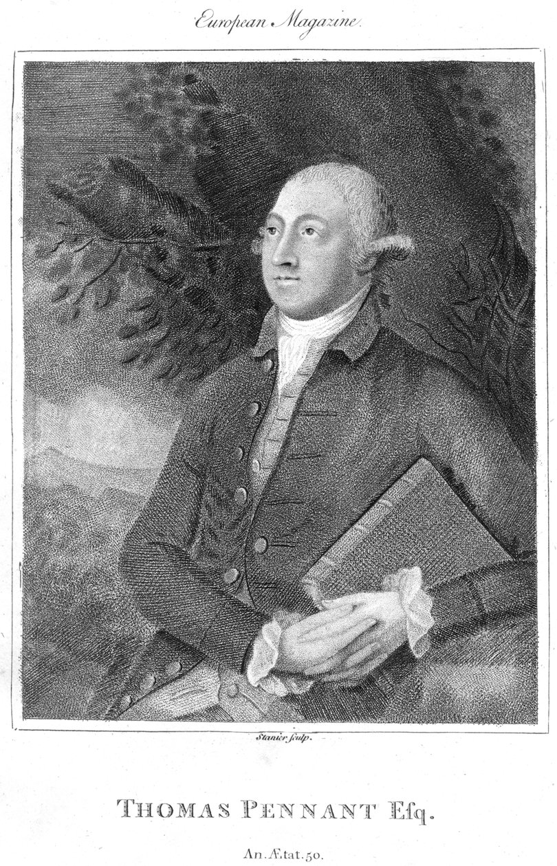 Thomas Pennant , britisk naturforsker og reisende fra 1700-tallet, c1840 av Unbekannt