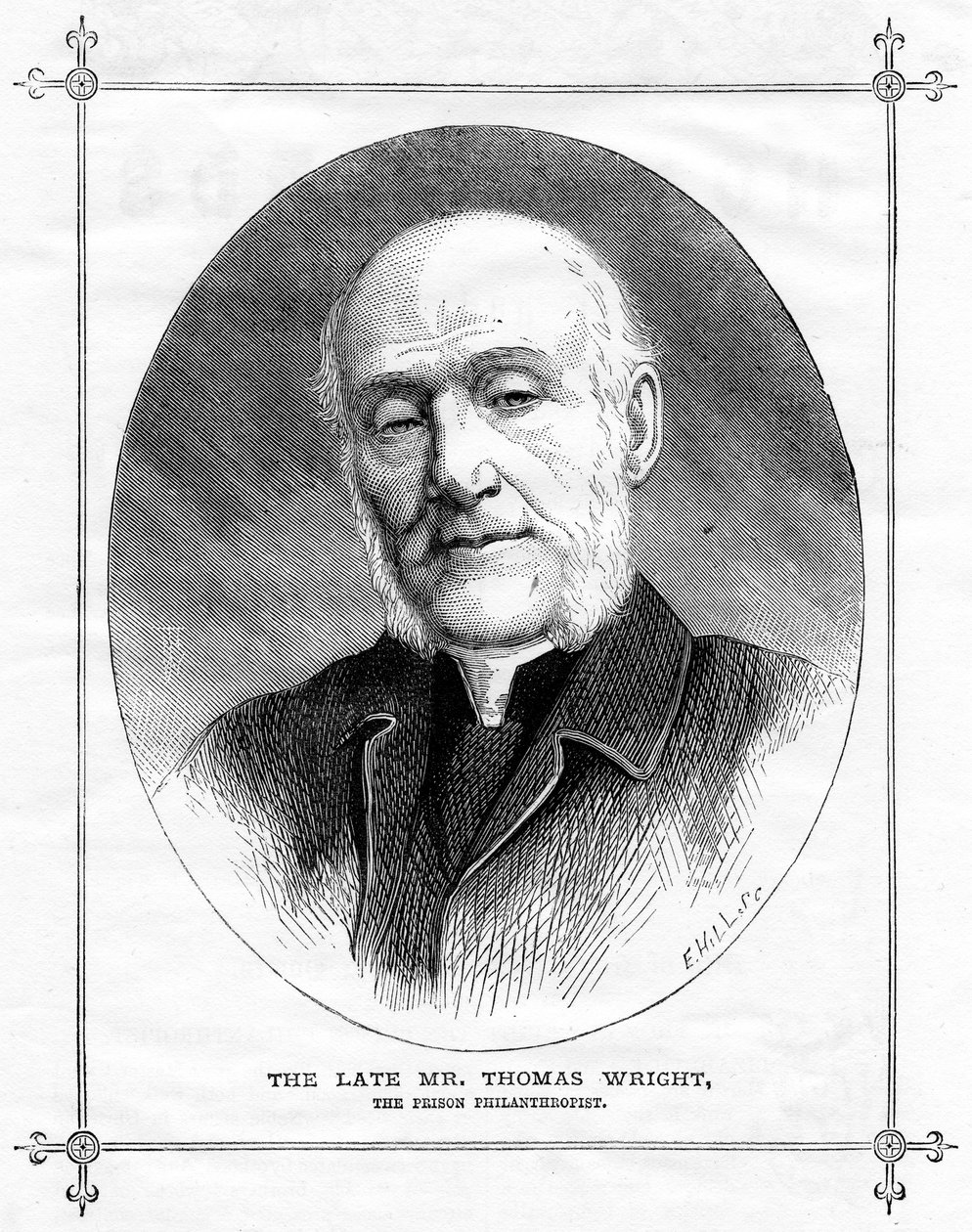 Thomas Wright , engelsk fengselsfilantrop, 1875 av Unbekannt