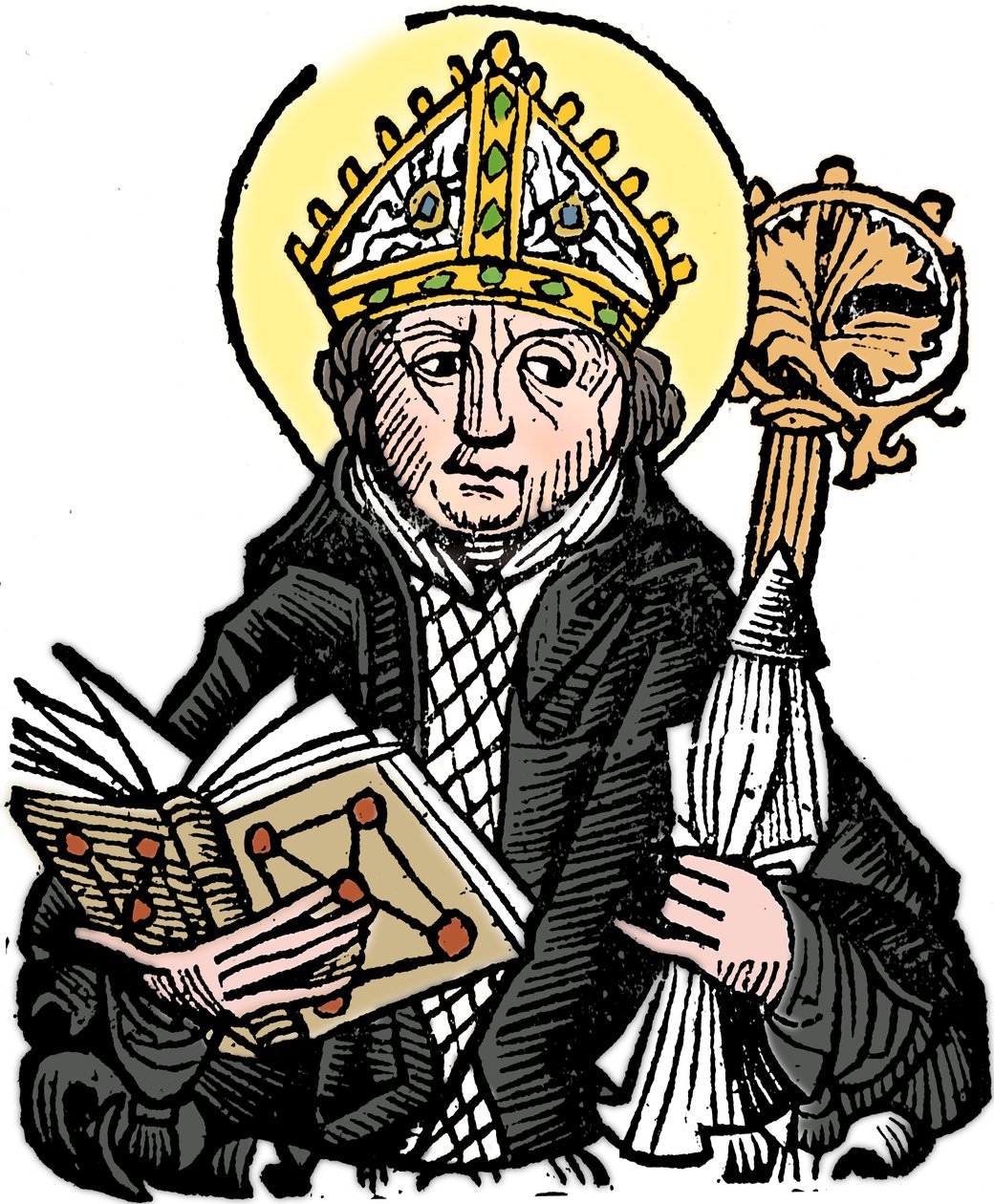Thomas a Becket 1118-1170, engelsk kirkemann, helgen og martyr, 1493 av Unbekannt