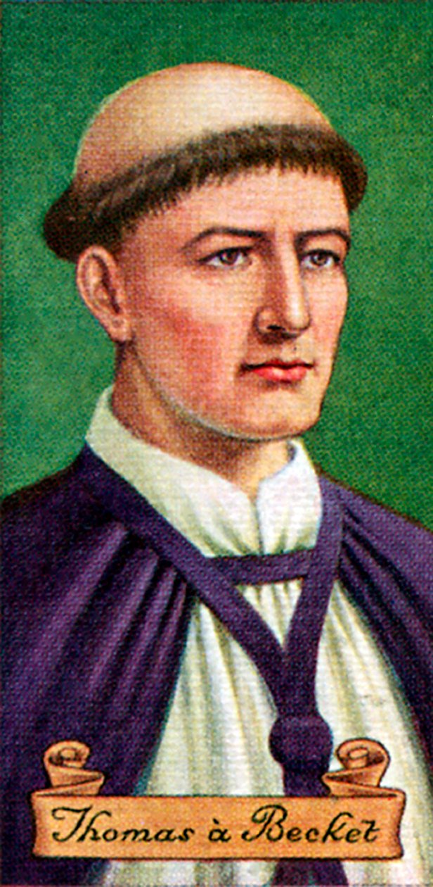 Thomas a Becket, hentet fra en serie sigarettkort, 1935 av Unbekannt