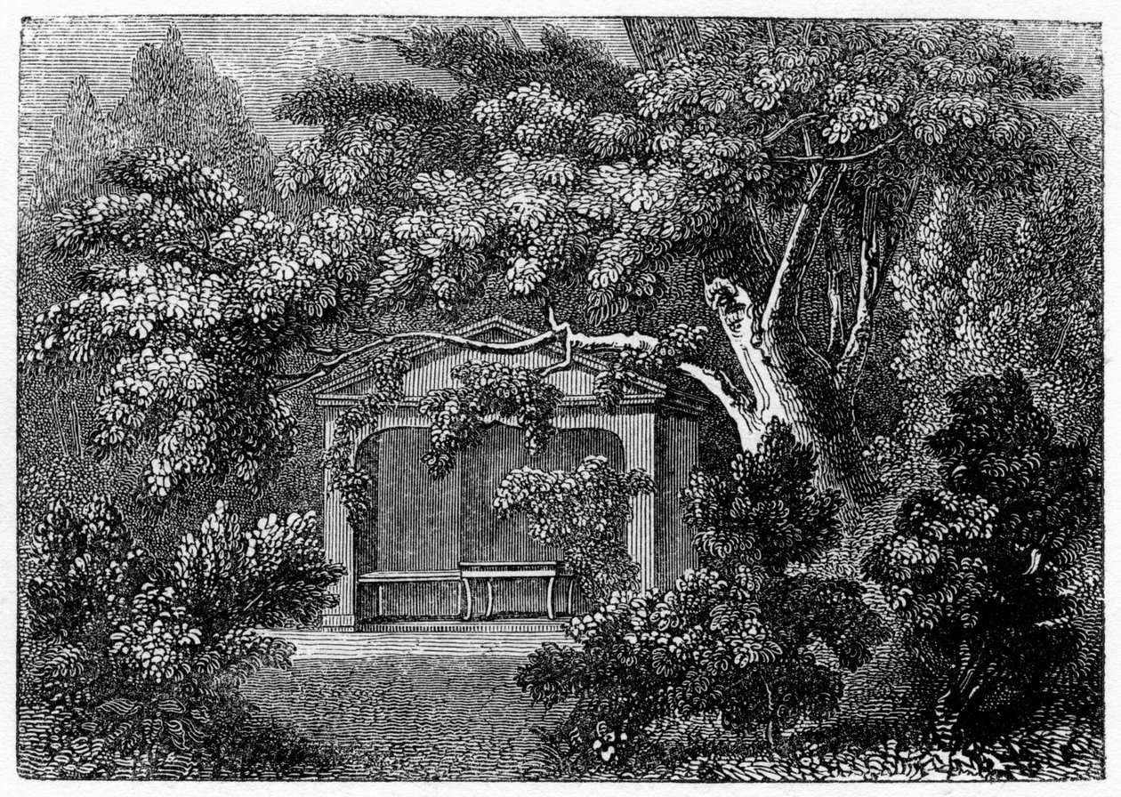 Thomson the Poets Alcove, Richmond, Surrey, 1840 av Unbekannt