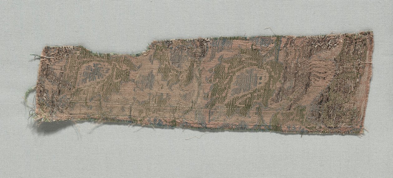 Tre fragmenter av italiensk gotisk silke, 1350-1399. av Unbekannt