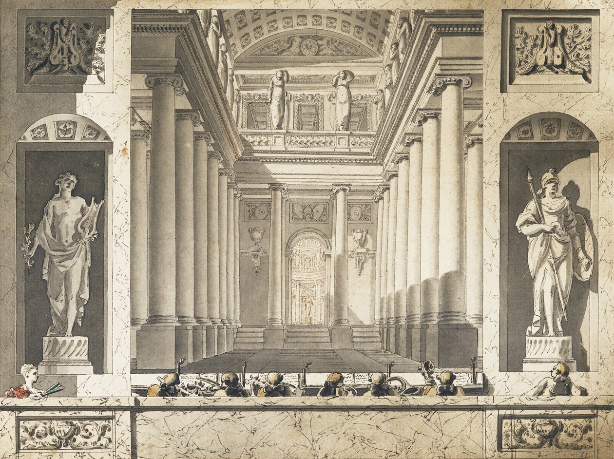 Tuileries Theatre, 1788 av Unbekannt