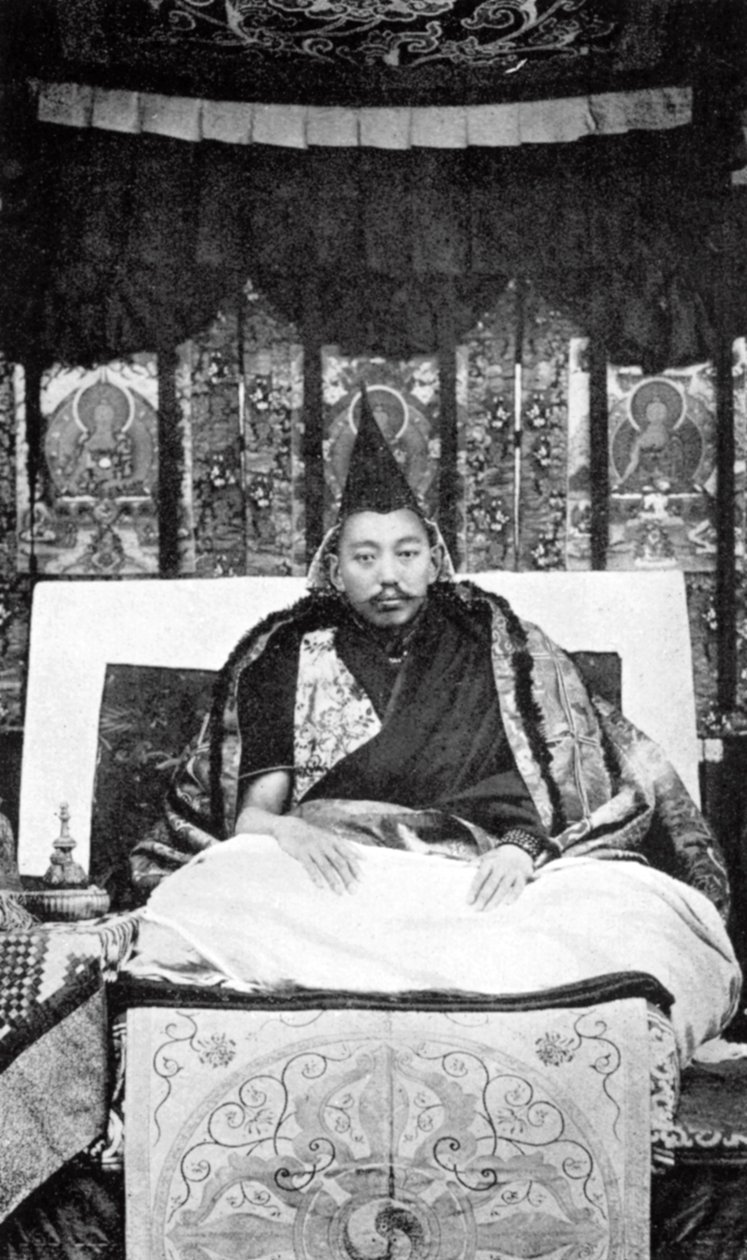 Thubten Gyatso 1876-1933, den 13. Dalai Lama i Tibet, c1910 av Unbekannt