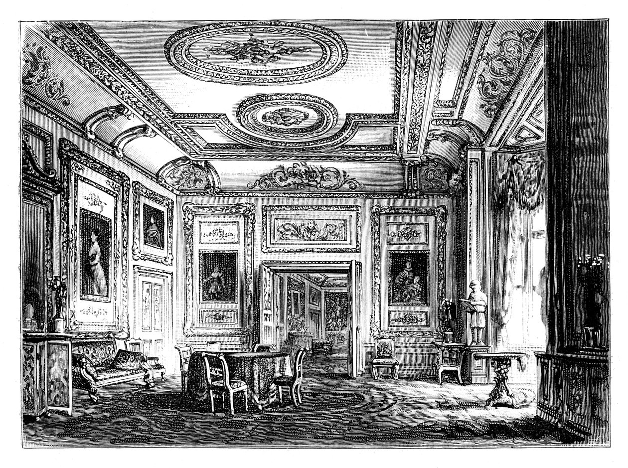 The White Drawing Room, Windsor Castle, c1888 av Unbekannt