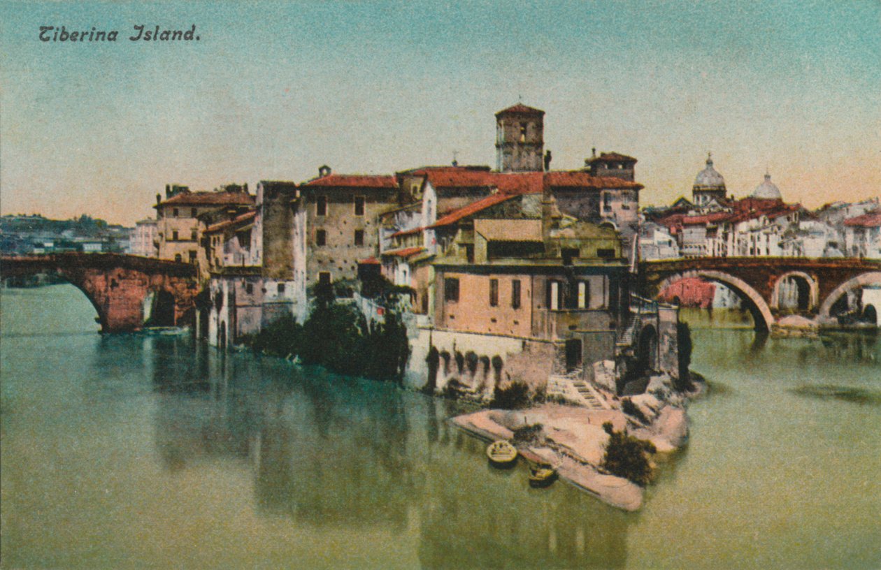 Tiberina Island, ca 1900. av Unbekannt