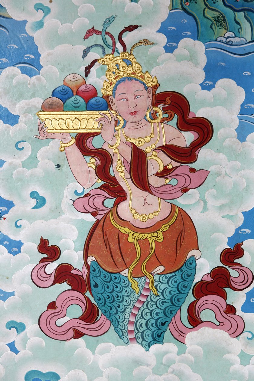 Tibetansk gudinne. Kopan kloster, Kathmandu, Nepal av Unbekannt