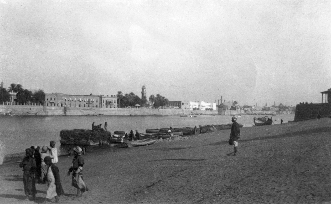Tigris-elven, Bagdad, Irak, 1917-1919 av Unbekannt